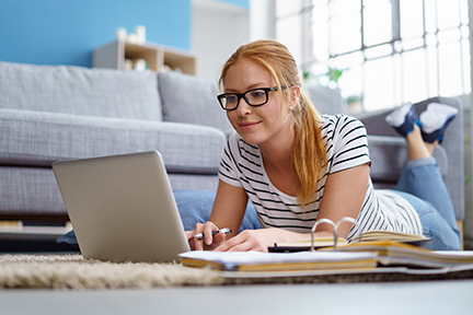 Woman on laptop